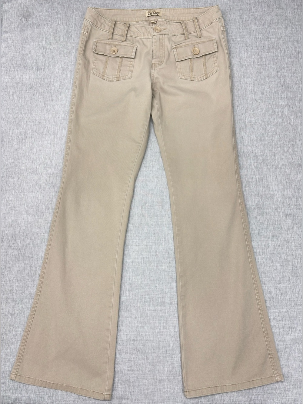 Vintage Be Bop Y2K Low Rise Utility Khaki  Bootcut/Flare Pants  Size 7